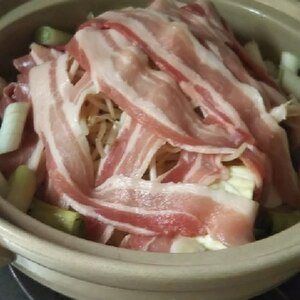 冬に嬉しい、白菜豚バラ鍋